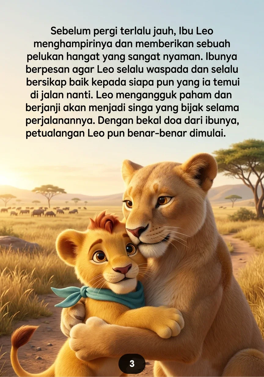 PERJALANAN JAUH SINGA KECIL Langkah Kecil Menemukan Banyak Kejutan preview 3