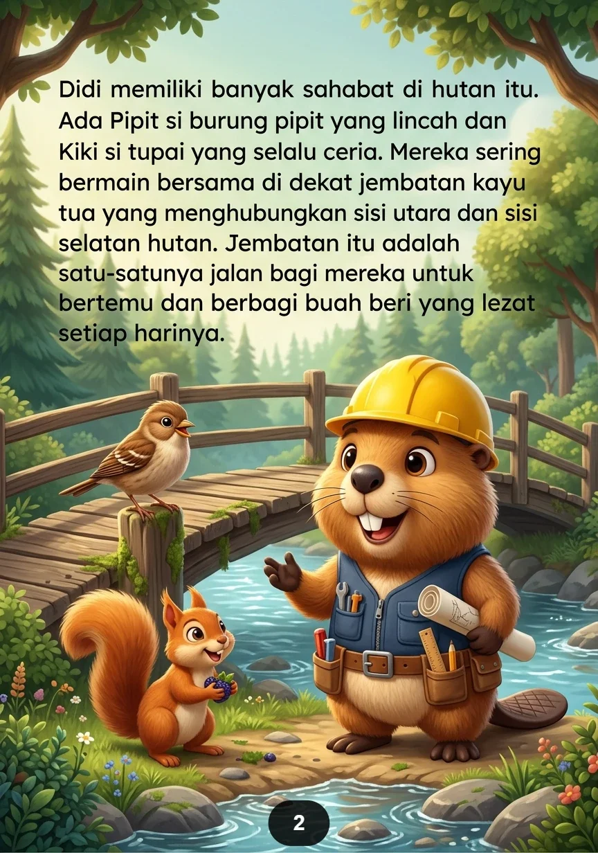 PETUALANGAN DIDI SI BERANG-BERANG Jembatan yang Menyatukan Persahabatan preview 1