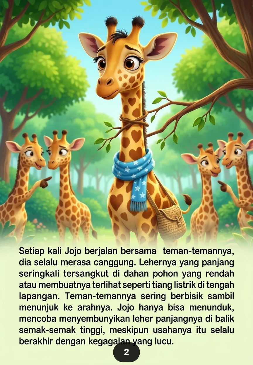 PETUALANGAN JOJO SI JERAPAH Melihat Dunia dari Puncak Pepohonan preview 3