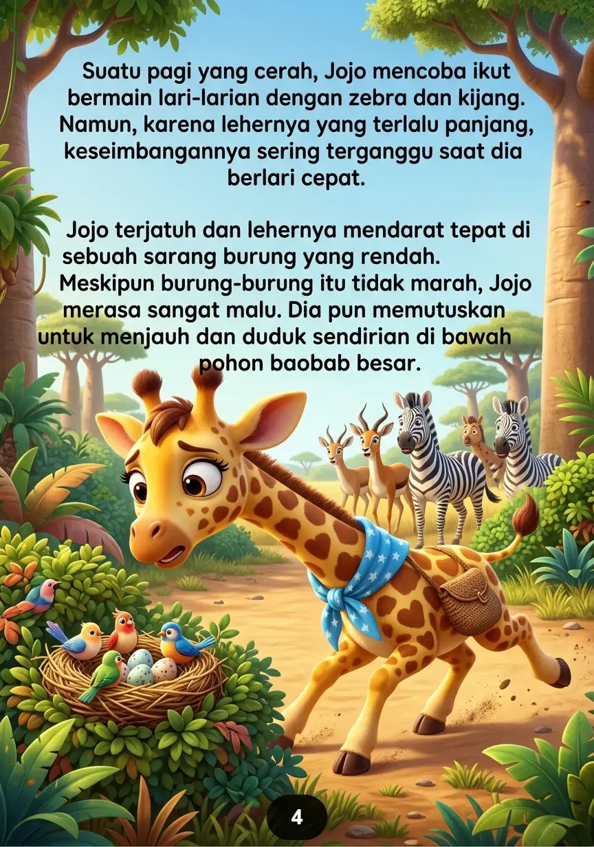 PETUALANGAN JOJO SI JERAPAH Melihat Dunia dari Puncak Pepohonan preview 1