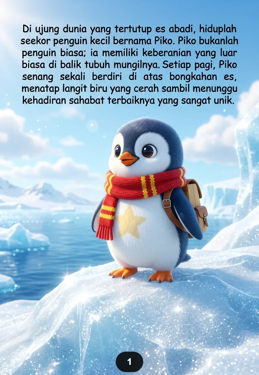 PIKO DAN AWAN YANG HILANG Petualangan Penguin Kecil Mencari Sahabatnya preview 4