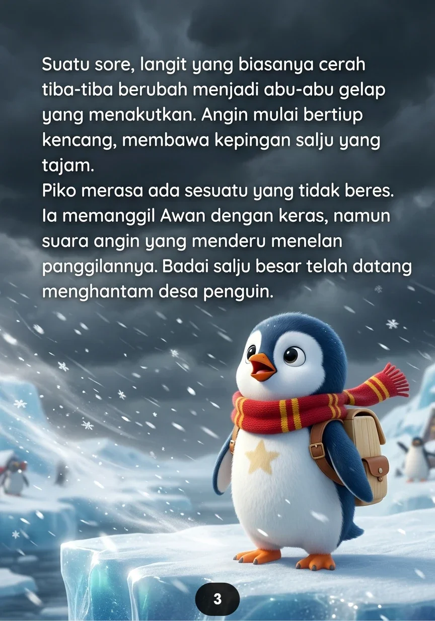 PIKO DAN AWAN YANG HILANG Petualangan Penguin Kecil Mencari Sahabatnya preview 2