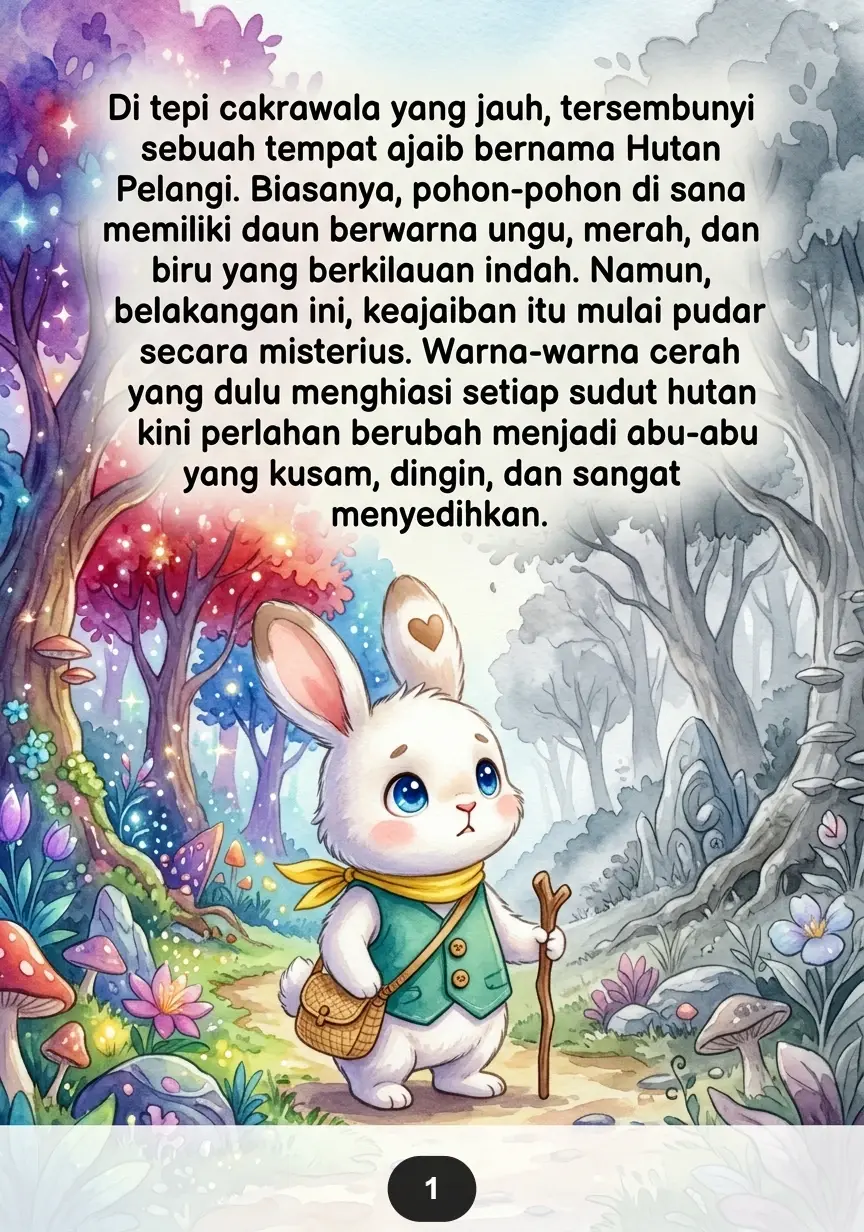 RAHASIA HUTAN PELANGI Perjalanan Kelinci Kecil Mencari Harapan preview 3