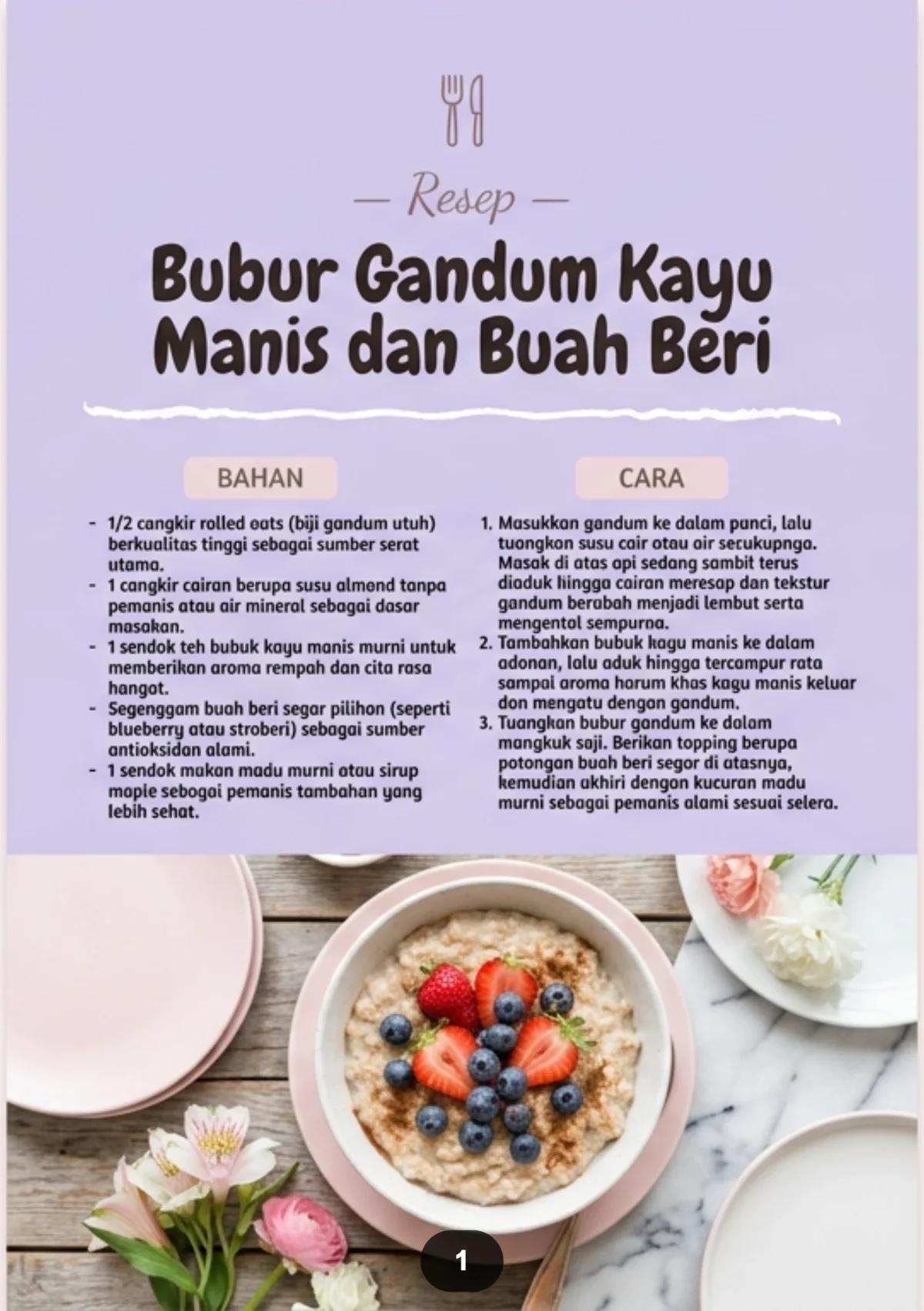 RAHASIA MASAK SEHAT SETIAP HARI	Resep Bergizi Untuk Hidup Lebih Bugar	 preview 1