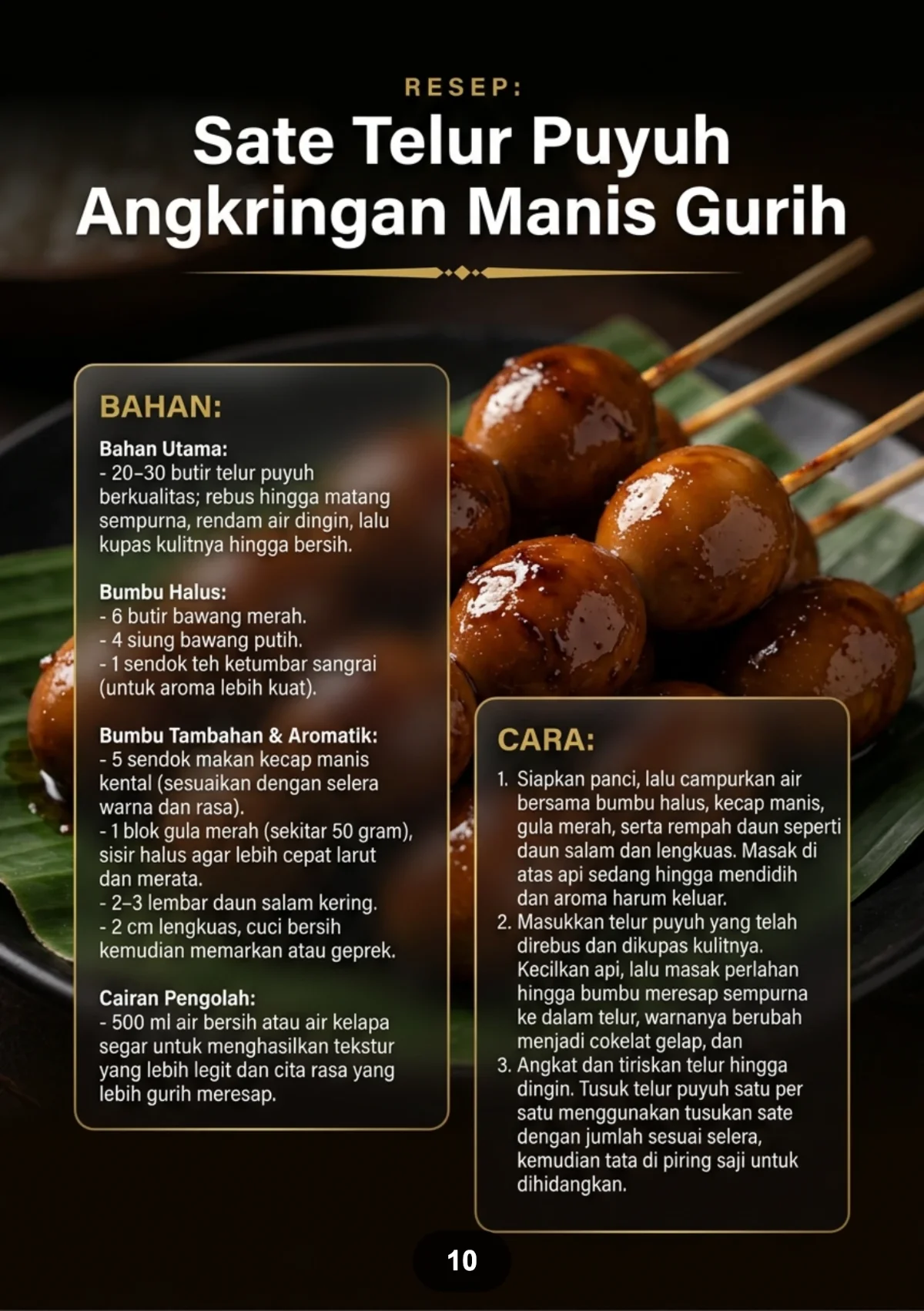 RESEP SATE RUMAHAN - Empuk Gurih Dengan Bumbu Spesial preview 3