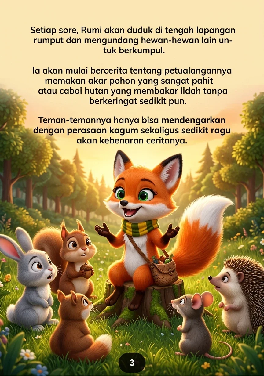 RUBAH DAN BUAH ASAM Satu Gigitan Membuat Wajah Lucu preview 1