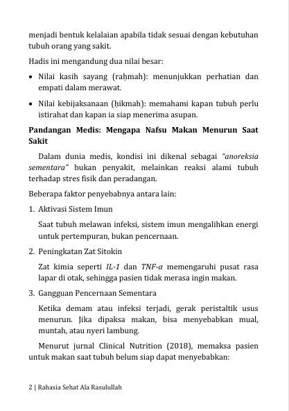 SAINS DAN SUNNAH Rahasia Sehat Ala Nabi preview 3