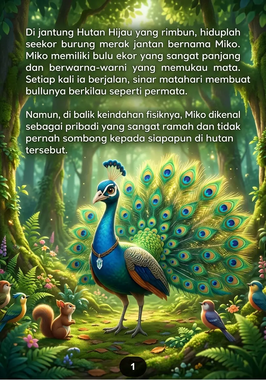 SANG BURUNG MERAK RENDAH HATI Keindahan Hati Lebih Berharga preview 4