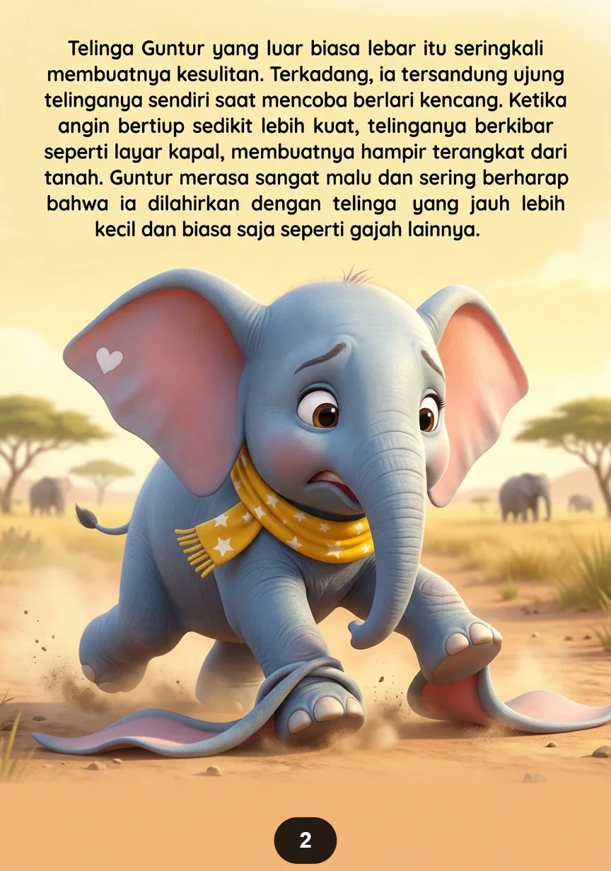 SANG GAJAH KECIL YANG TAK PERNAH MENYERAH Pelajaran Berharga tentang Keberanian preview 1