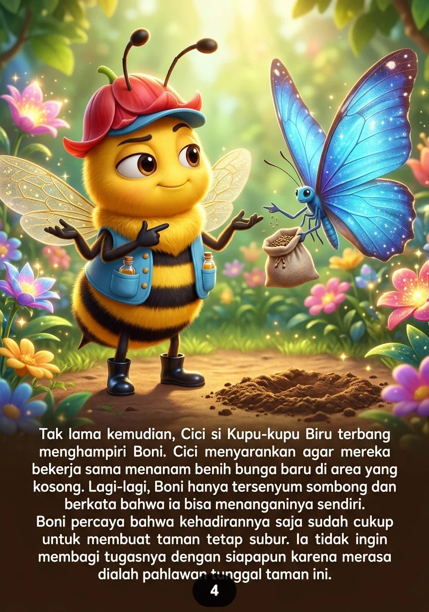 SANG LEBAH PENJAGA TAMAN BUNGA Kerja Sama yang Membuat Dunia Indah preview 4