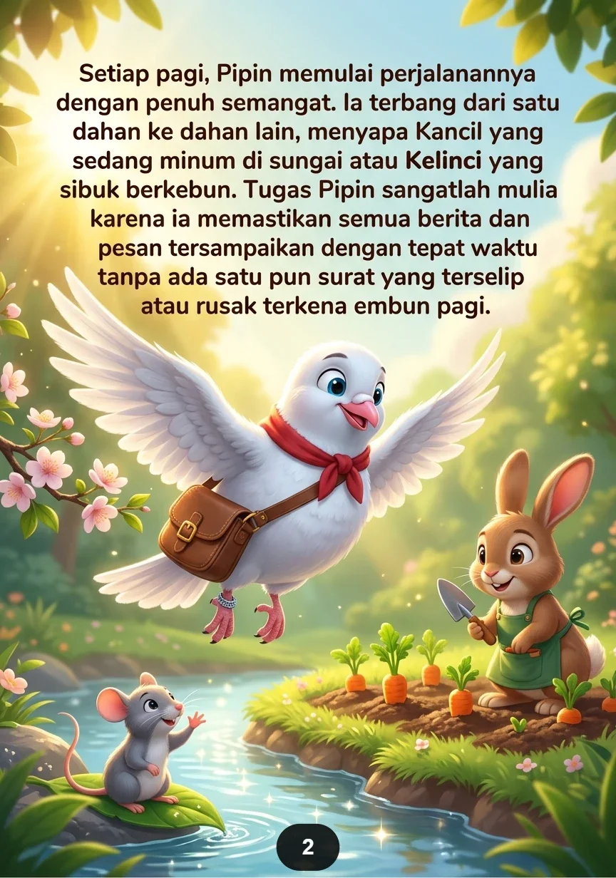 SANG MERPATI PEMBAWA SURAT Pesan Persahabatan untuk Semua preview 1