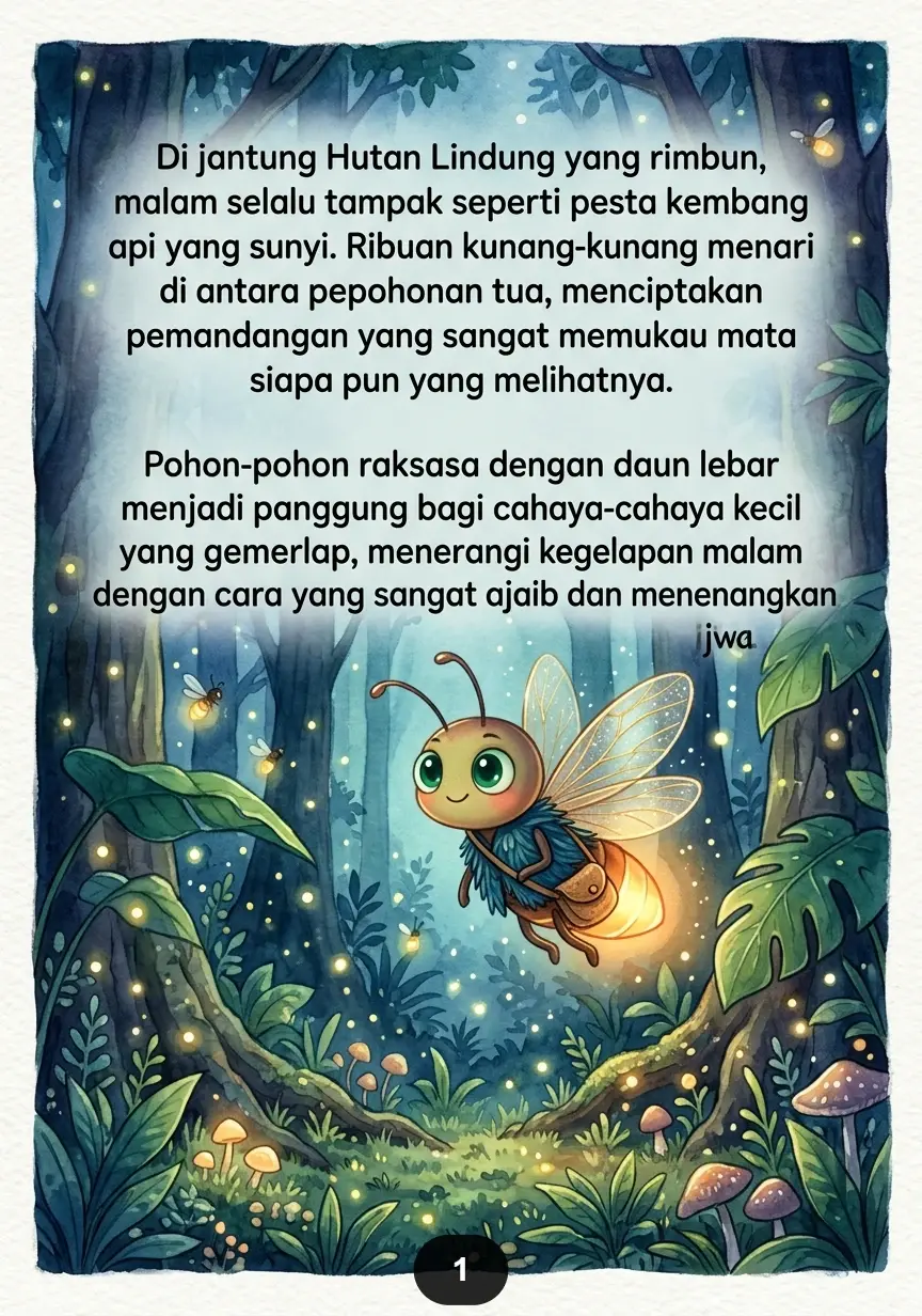 SANG PEMBAWA CAHAYA Kisah Kunang-Kunang yang Baik Hati preview 1