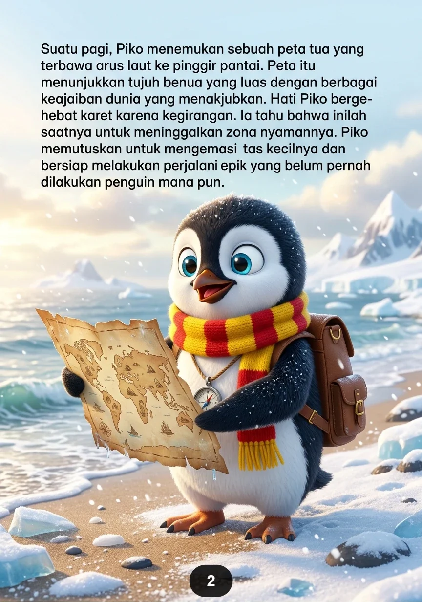 SANG PENGUIN PEMBERANI Menjelajahi Seluruh Benua preview 3