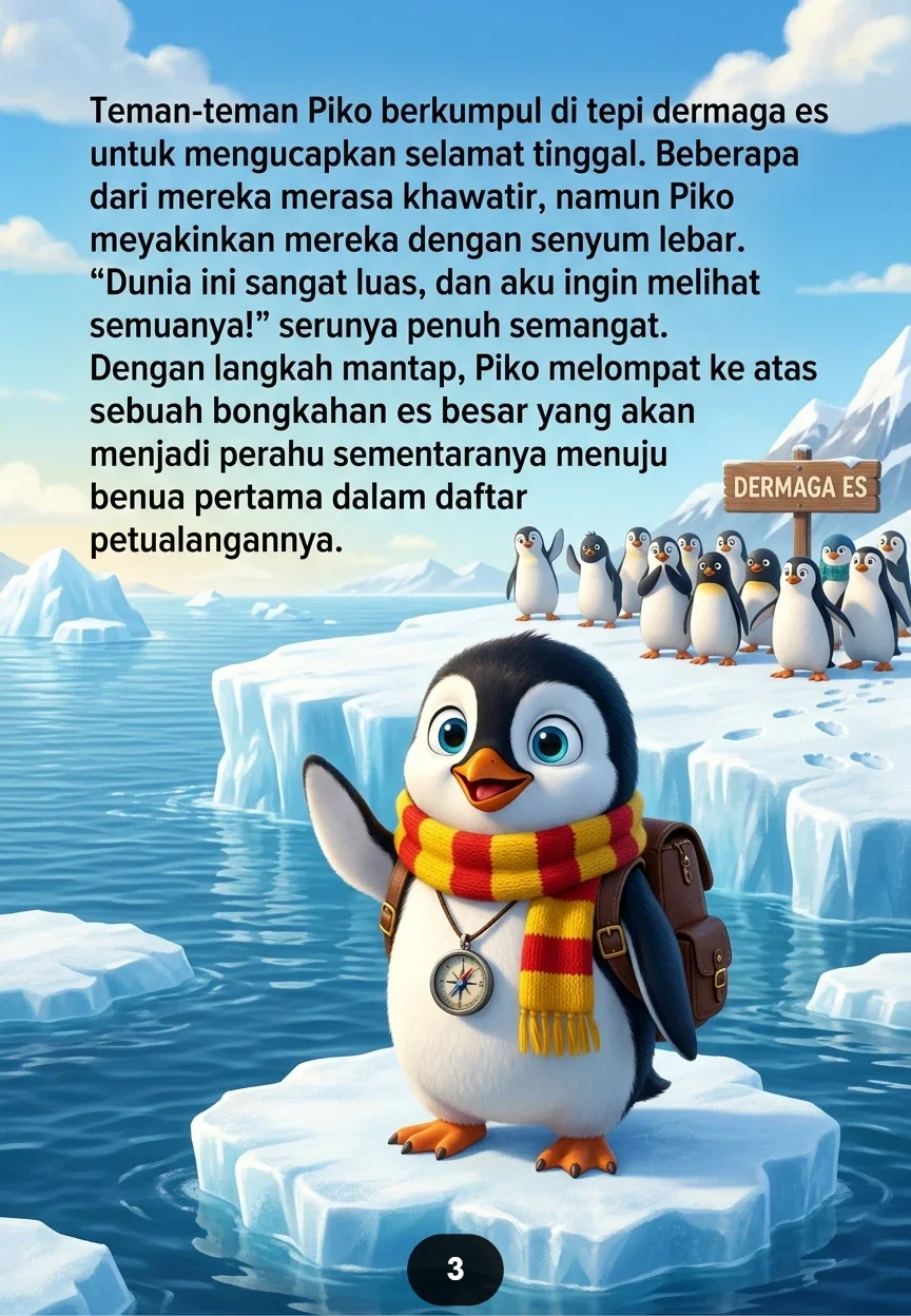 SANG PENGUIN PEMBERANI Menjelajahi Seluruh Benua preview 4