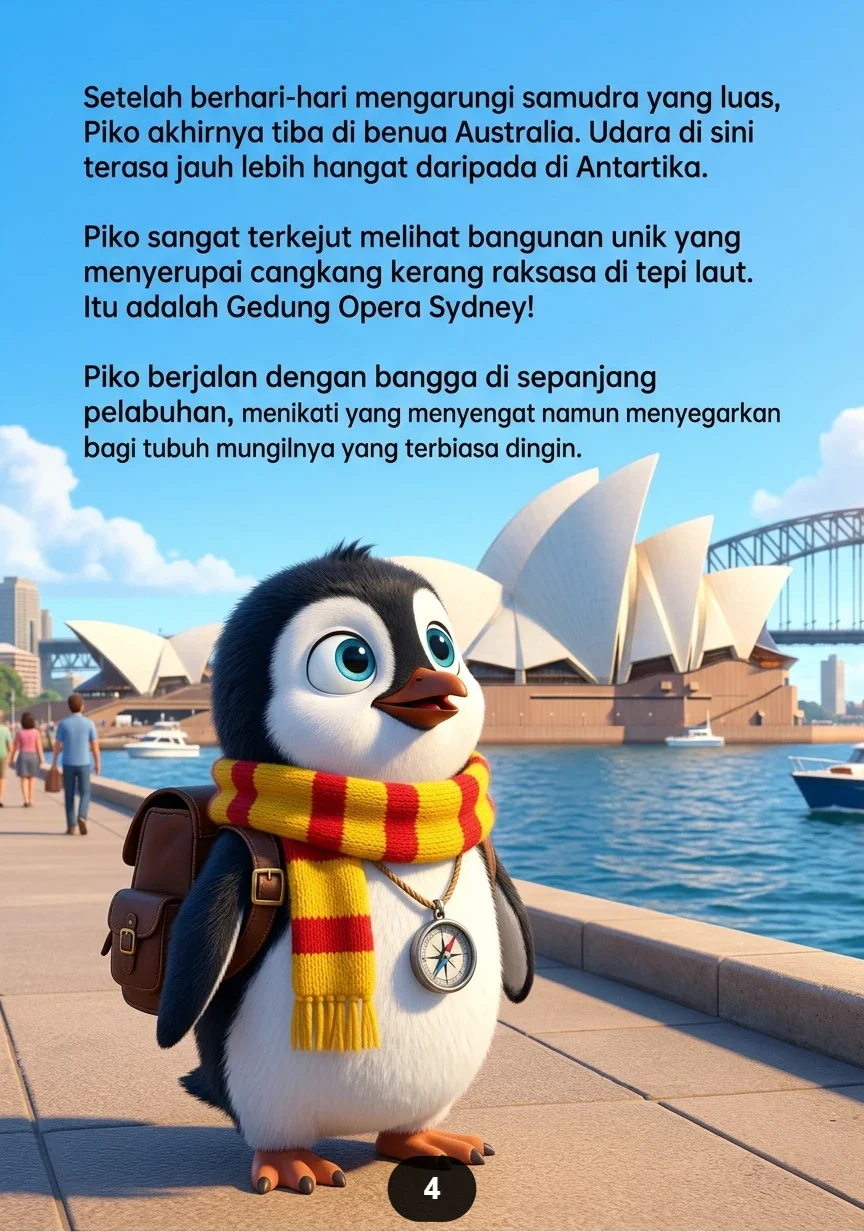SANG PENGUIN PEMBERANI Menjelajahi Seluruh Benua preview 1