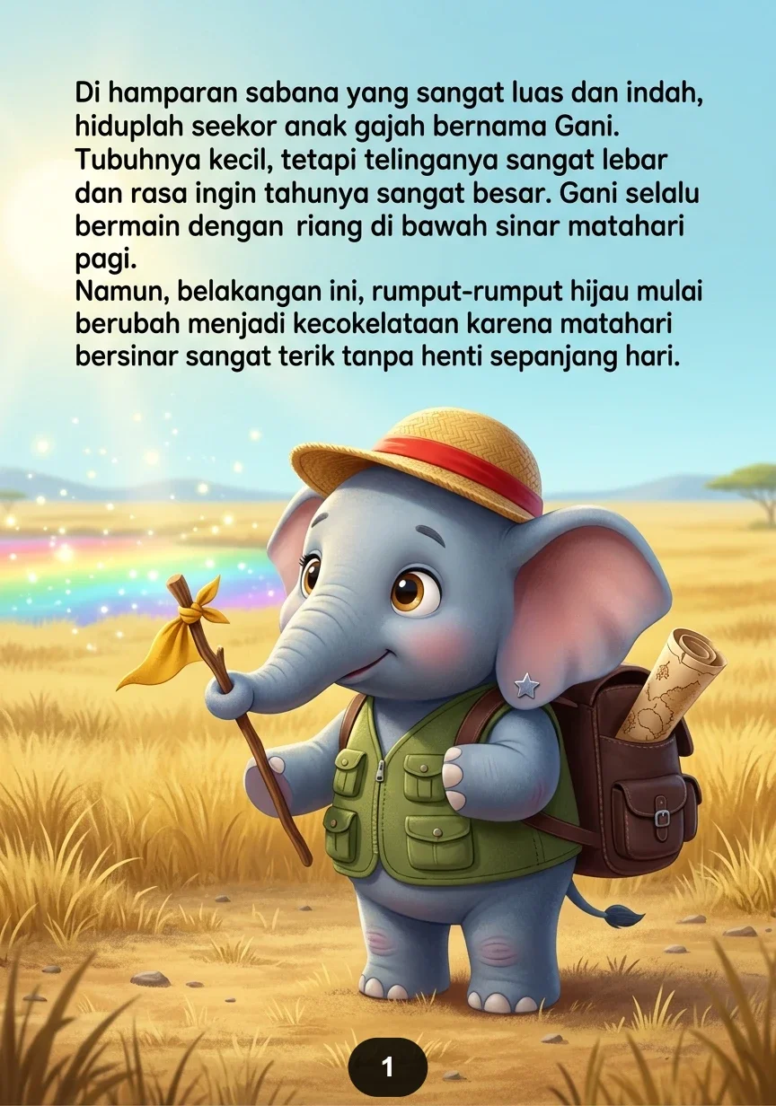 SANG PENJELAJAH CILIK Petualangan Gajah Kecil Menemukan Keajaiban preview 4