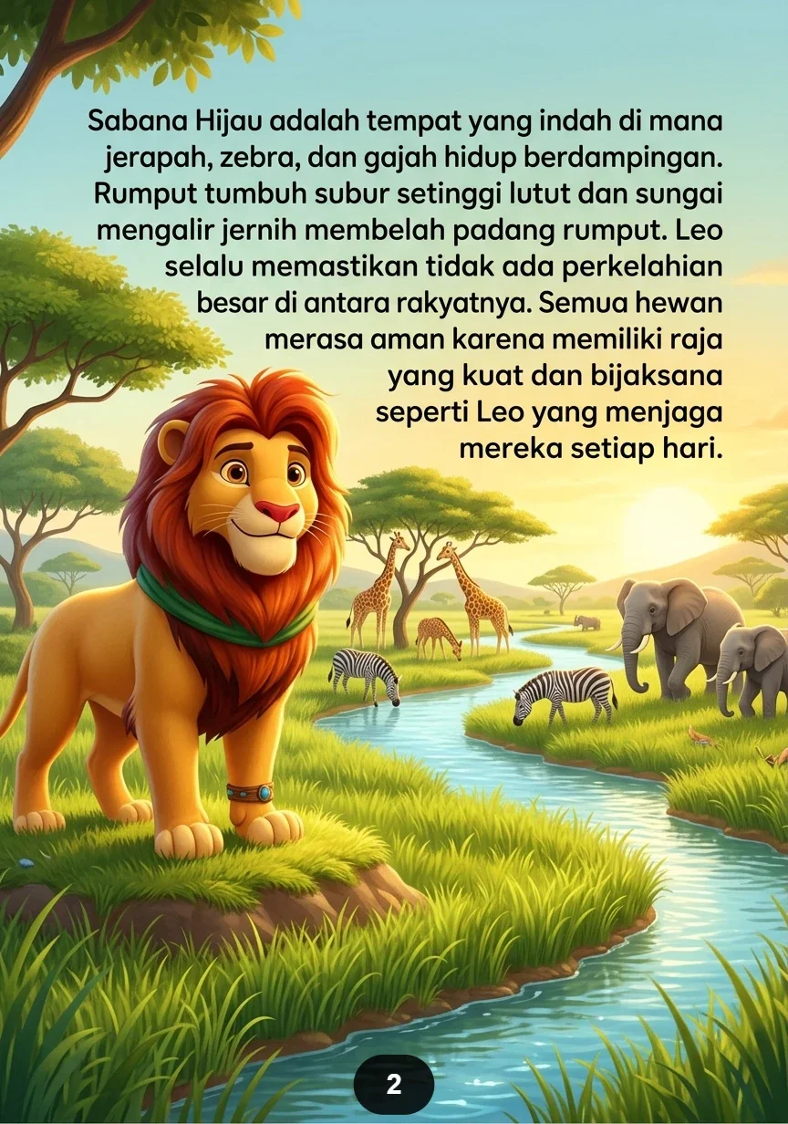 SANG SINGA YANG SUKA BERBAGI Kebaikan Seorang Raja Hutan preview 3