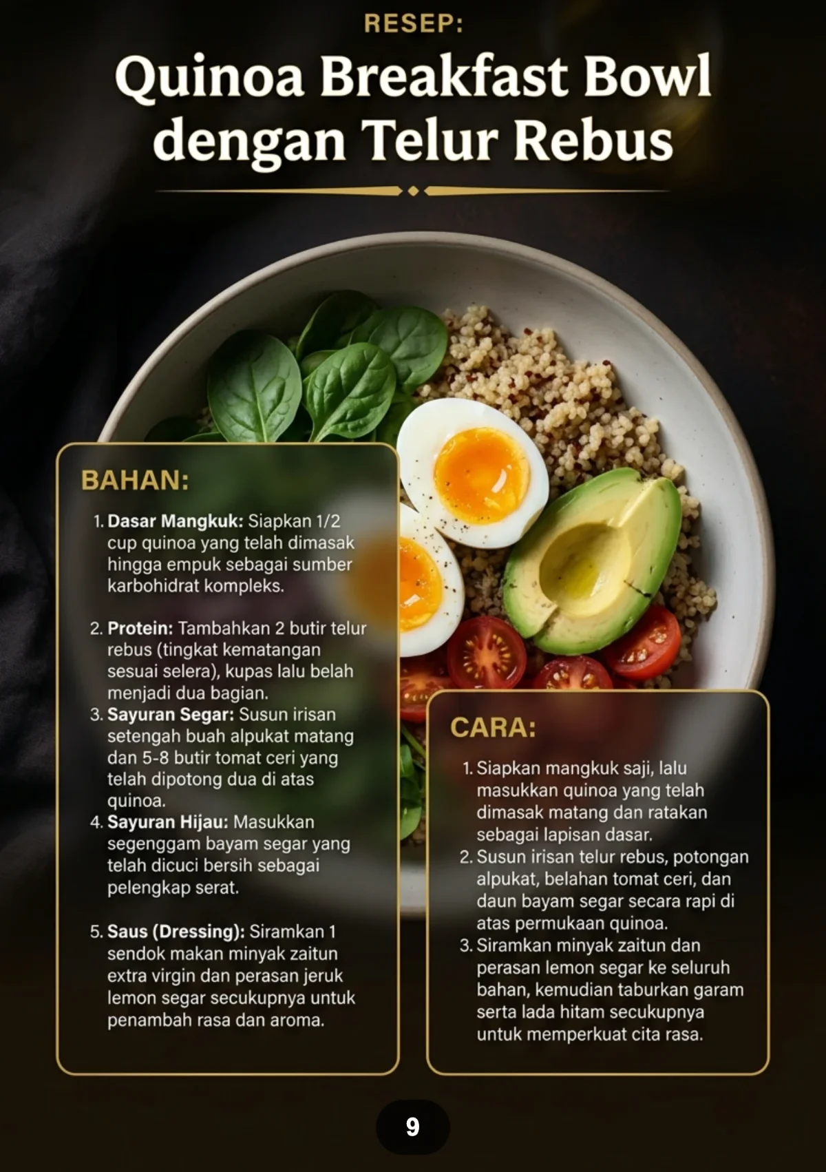 SARAPAN DIET TINGGI PROTEIN - Menu Pembakar Lemak Pagi Hari preview 3