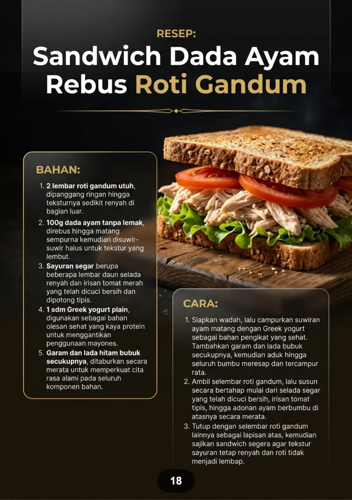 SARAPAN DIET TINGGI PROTEIN - Menu Pembakar Lemak Pagi Hari preview 4