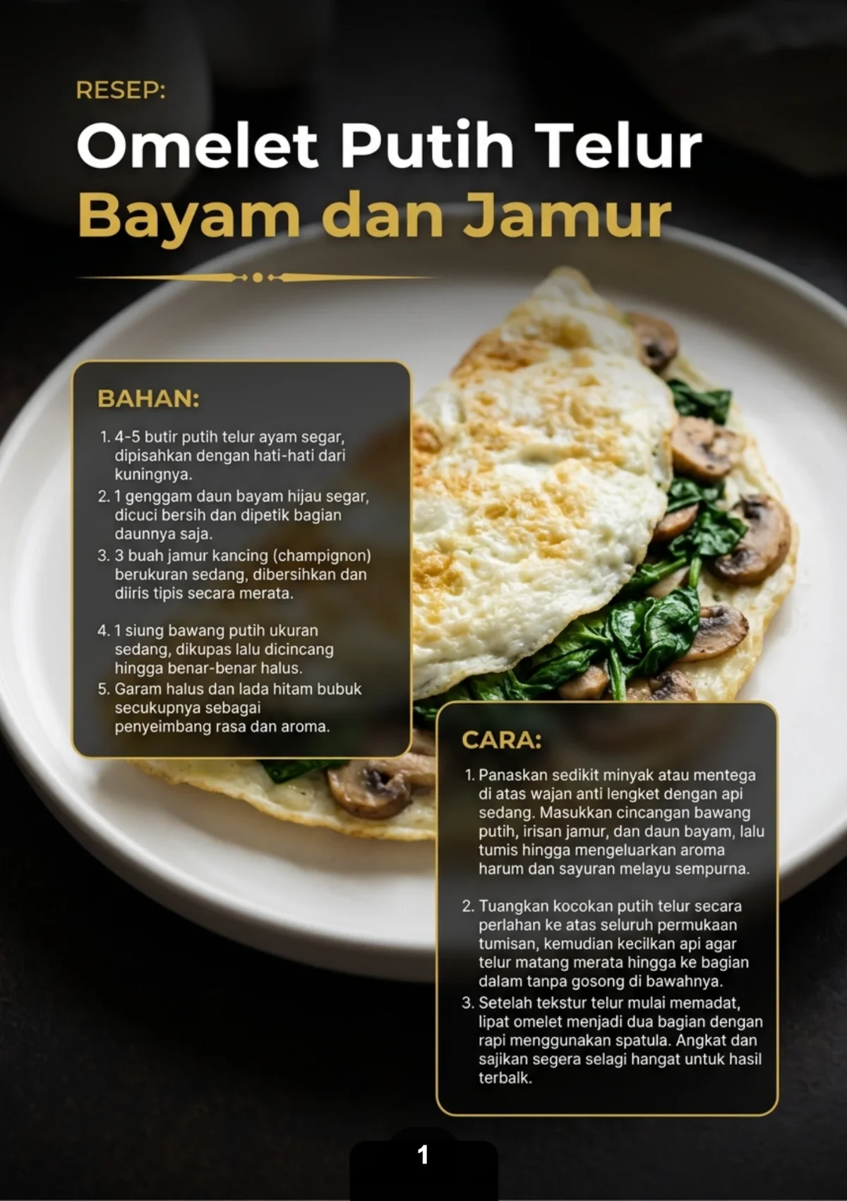 SARAPAN DIET TINGGI PROTEIN - Menu Pembakar Lemak Pagi Hari preview 1