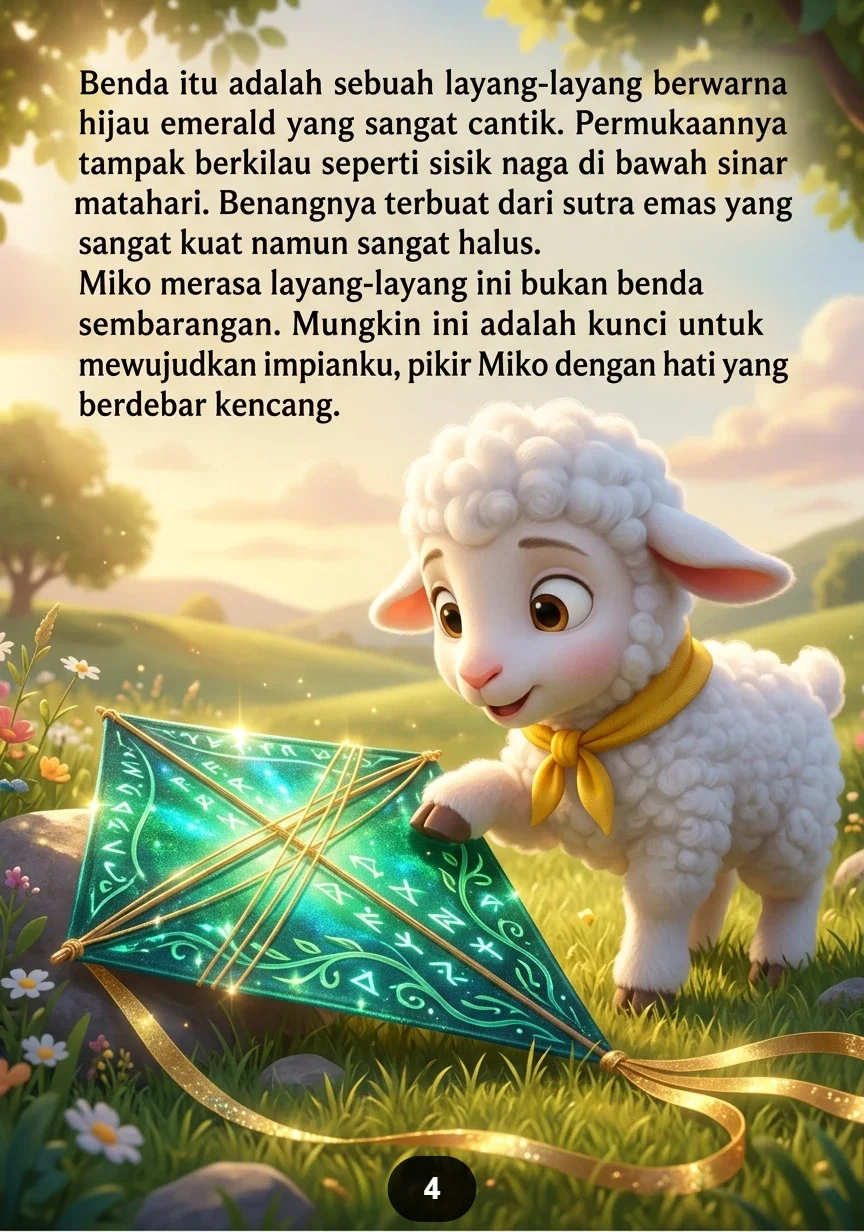 SI ANAK DOMBA DAN LAYANG-LAYANG HIJAU Mengejar Mimpi Hingga ke Langit preview 2