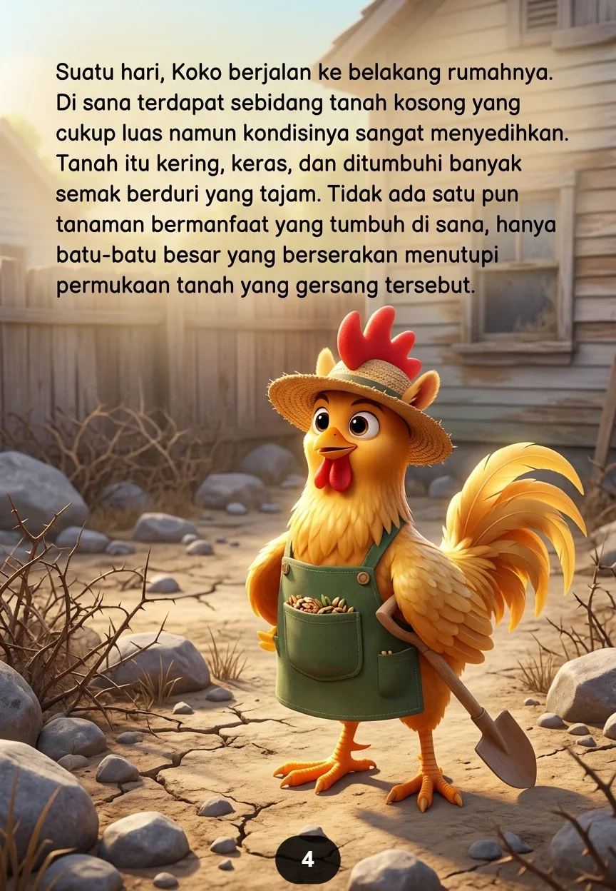 SI AYAM YANG PANDAI MENANAM Kisah Ayam yang Rajin preview 1