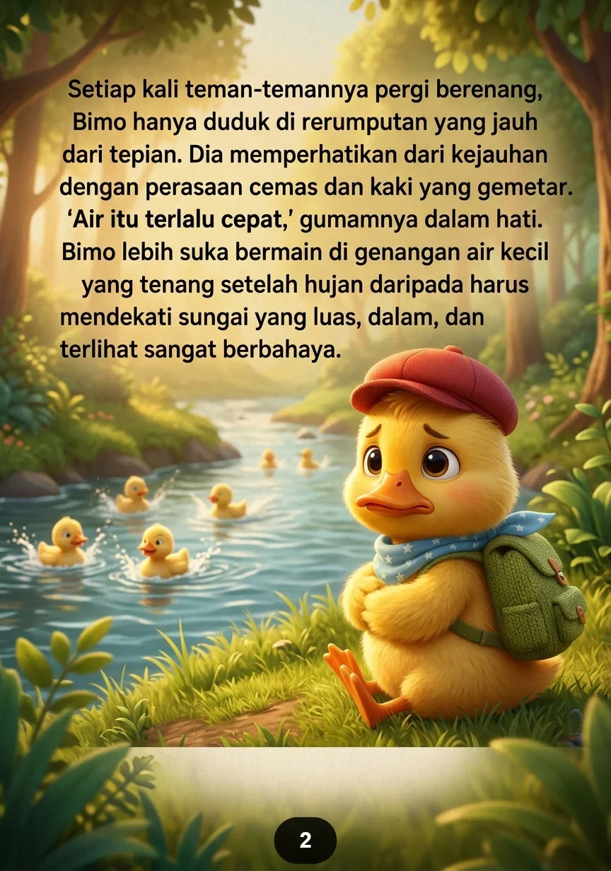 SI BEBEK PEMBERANI MENYEBERANG SUNGAI Belajar Menghadapi Rasa Takut preview 2