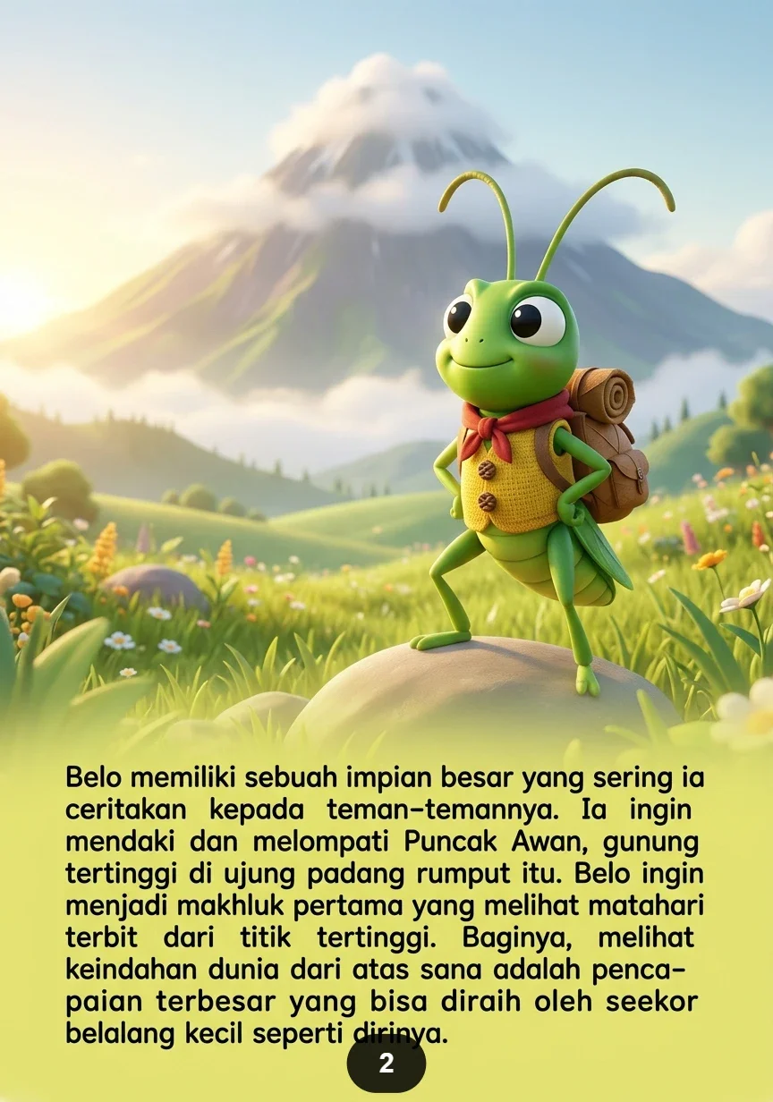 SI BELALANG PELONCAT HEBAT Lompatan Menuju Impian preview 1