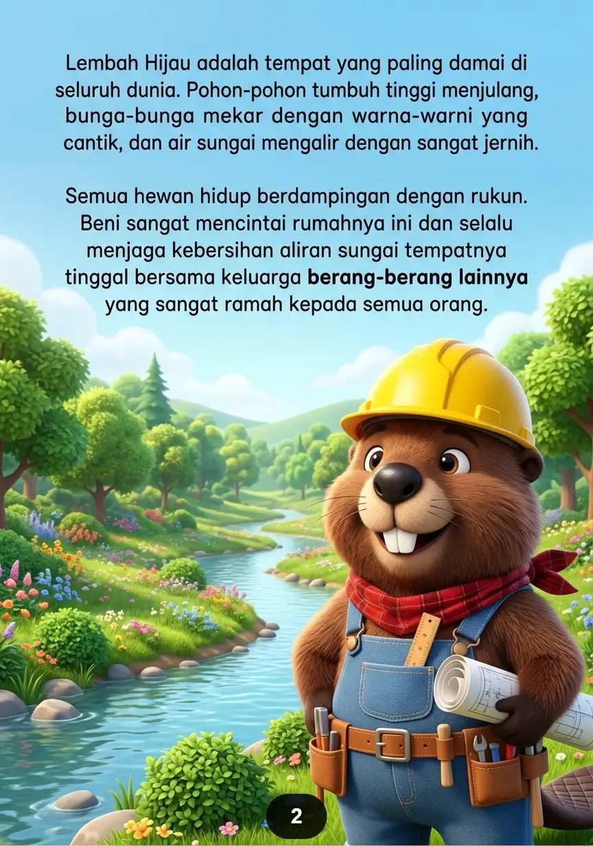 SI BERANG-BERANG PEMBANGUN DESA Kerja Sama Membawa Kebahagiaan preview 1