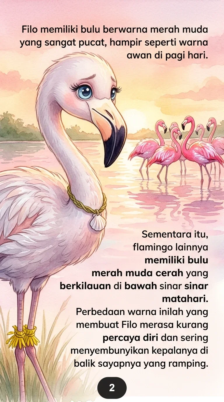 SI BURUNG FLAMINGO PEMALU Menemukan Kepercayaan Diri preview 1