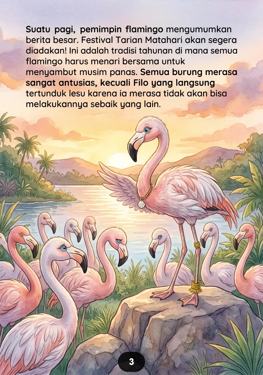 SI BURUNG FLAMINGO PEMALU Menemukan Kepercayaan Diri preview 4