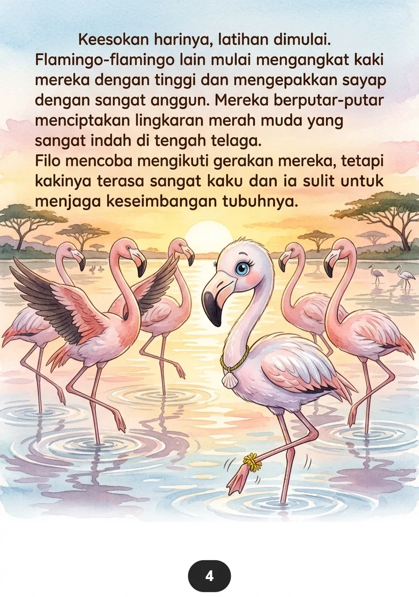 SI BURUNG FLAMINGO PEMALU Menemukan Kepercayaan Diri preview 2