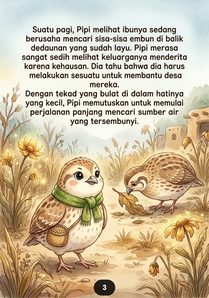 SI BURUNG PUYUH DAN TELUR EMAS Kejutan Kecil yang Membawa Harapan preview 4