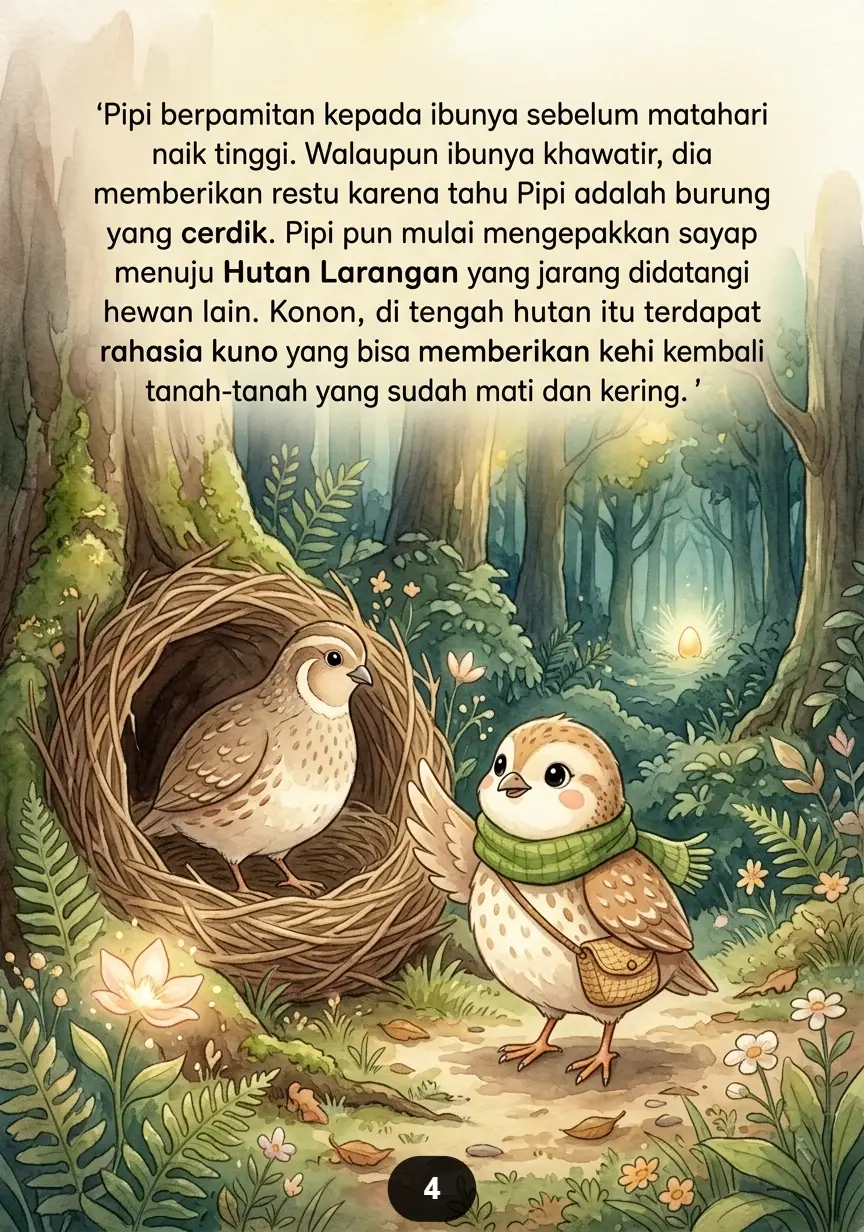 SI BURUNG PUYUH DAN TELUR EMAS Kejutan Kecil yang Membawa Harapan preview 1