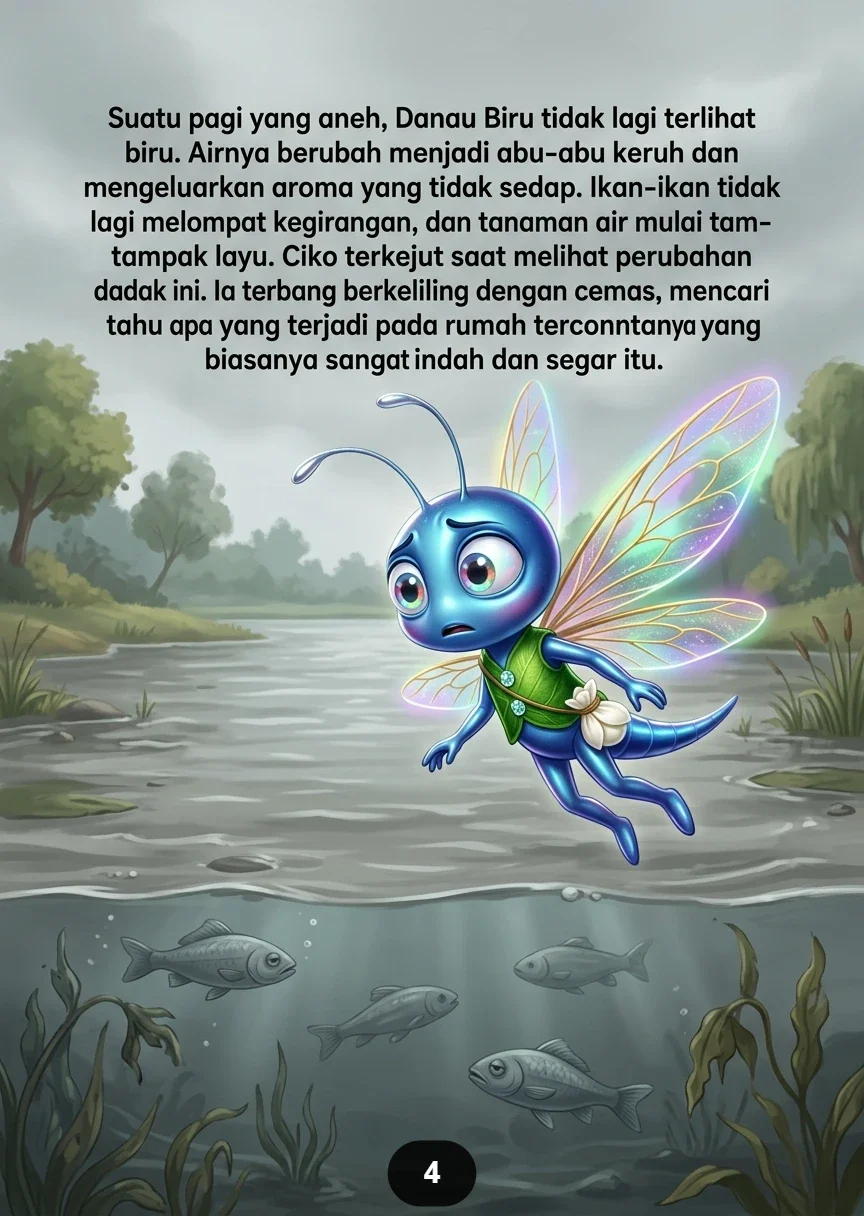 SI CAPUNG DAN DANAU BIRU Rahasia Sayap Berkilau preview 2