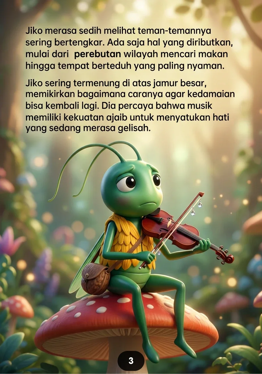 SI JANGKRIK PENYANYI HUTAN Melodi untuk Semua Hewan preview 4