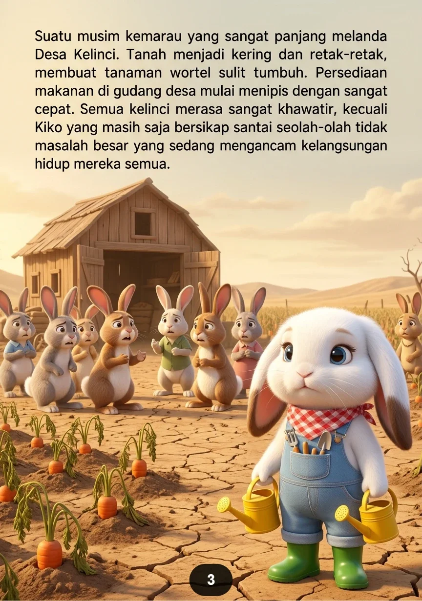 SI KELINCI DAN WORTEL RAKSASA Pelajaran tentang Kerja Keras preview 1