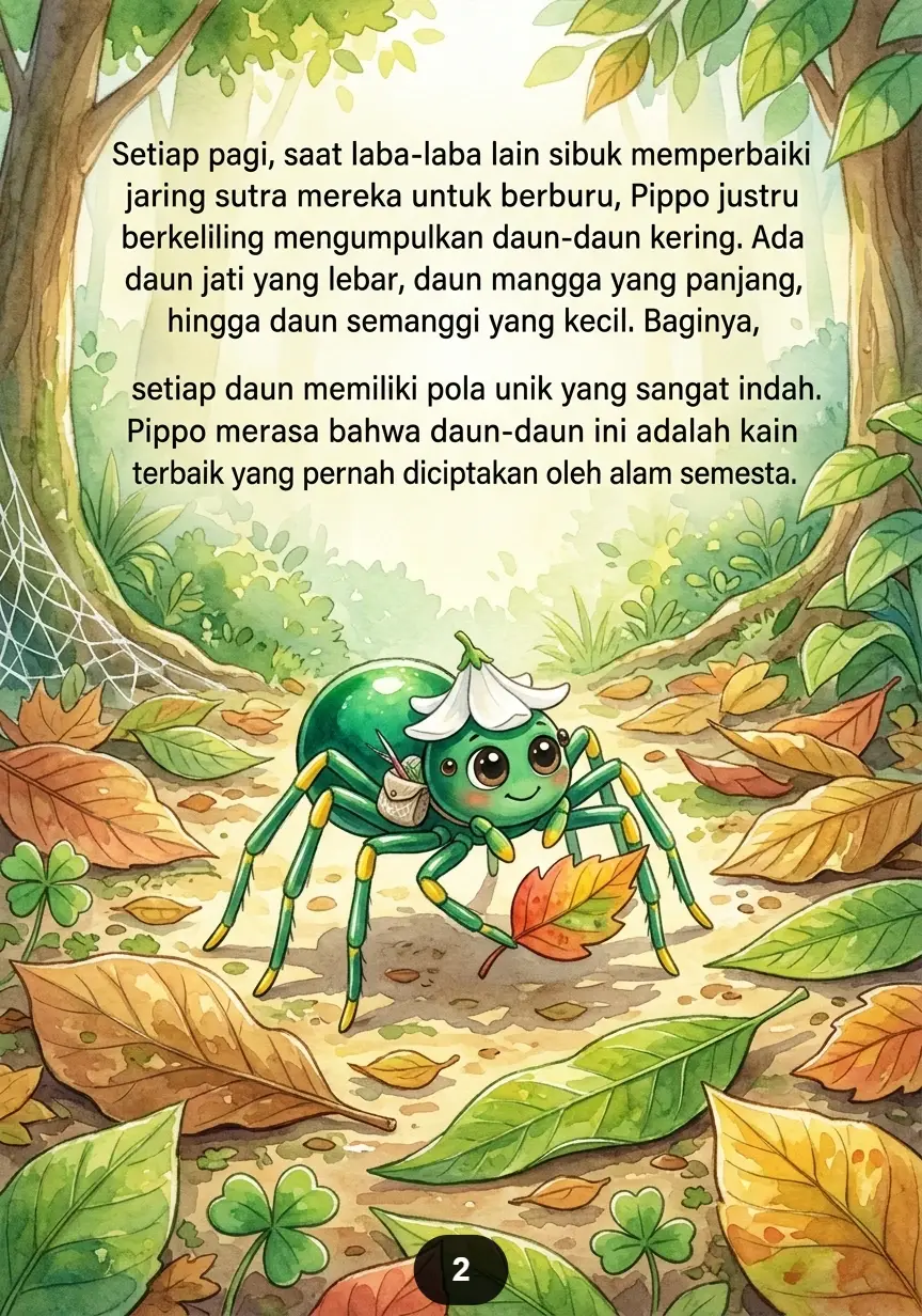 SI LABA-LABA PENJAHIT DAUN Jaring Persahabatan yang Indah preview 1