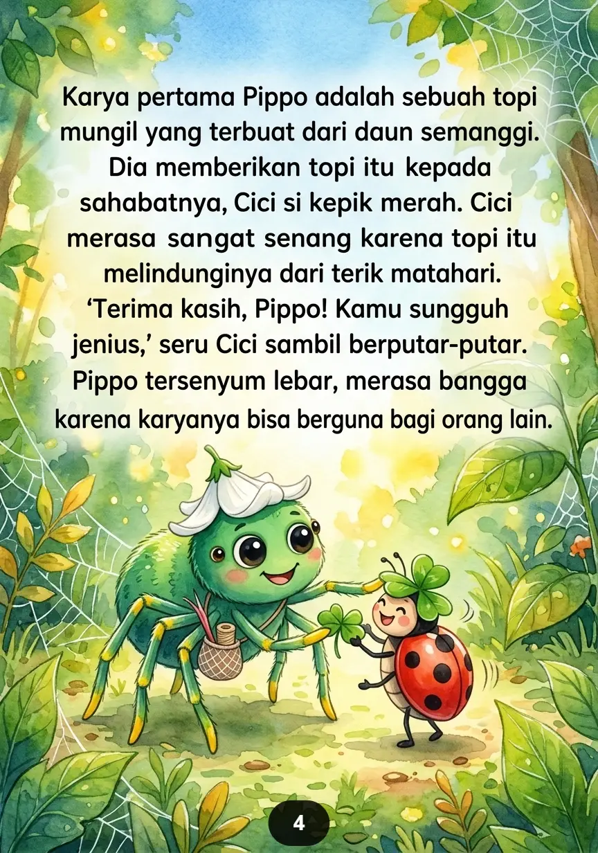 SI LABA-LABA PENJAHIT DAUN Jaring Persahabatan yang Indah preview 3