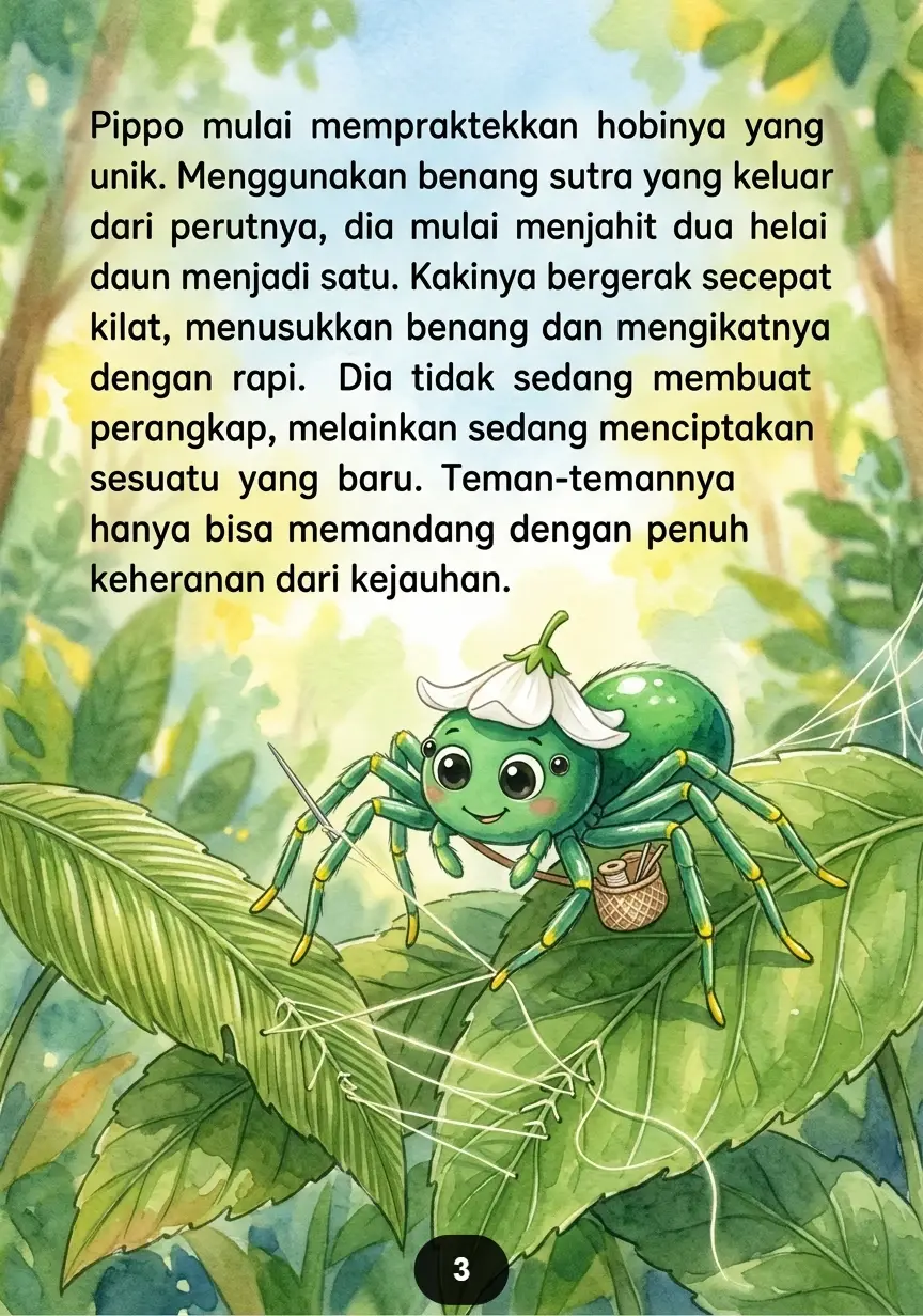 SI LABA-LABA PENJAHIT DAUN Jaring Persahabatan yang Indah preview 2