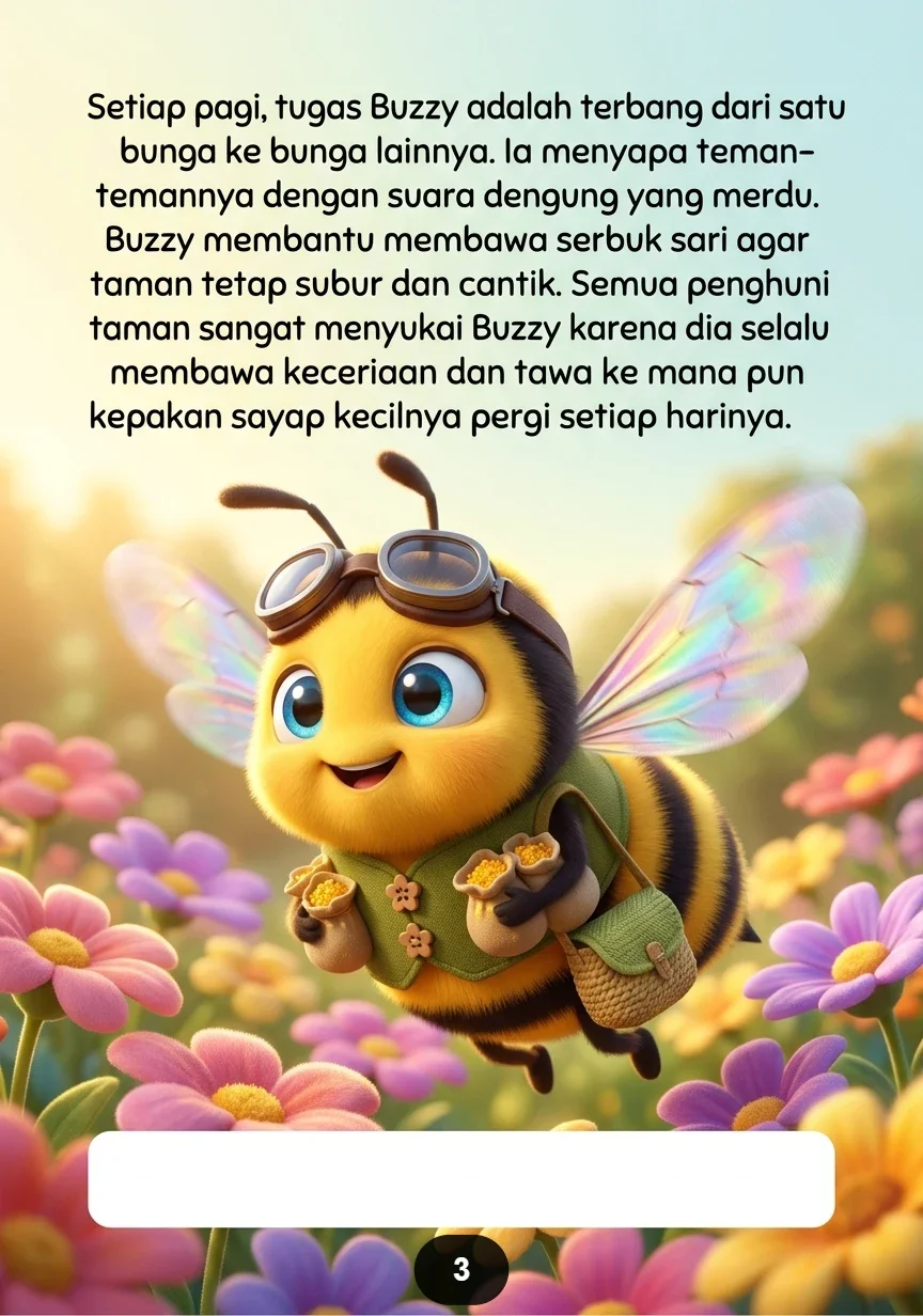 SI LEBAH DAN TAMAN PELANGI Bunga-Bunga yang Selalu Tersenyum preview 4