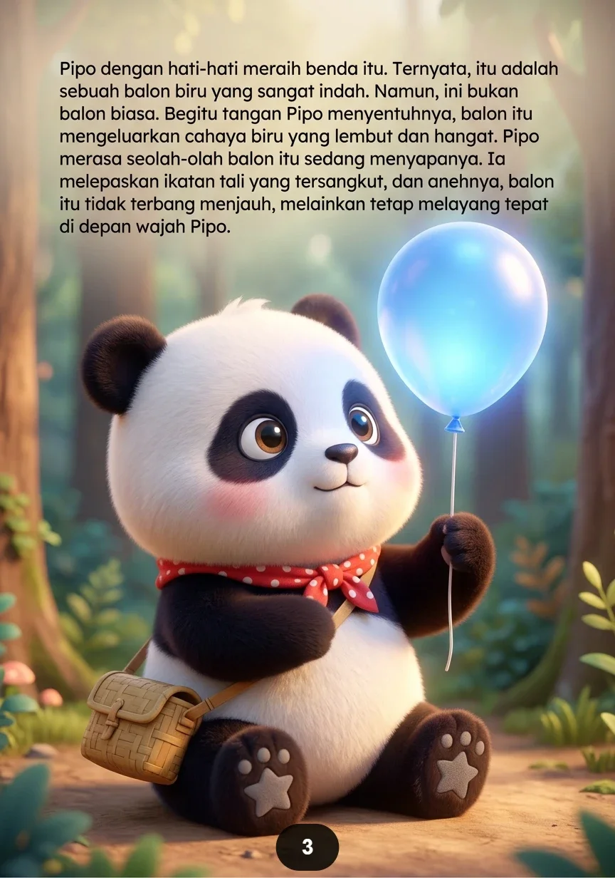 SI PANDA DAN BALON BIRU Persahabatan yang Tak Terlupakan preview 2