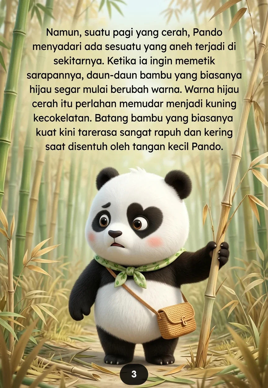 SI PANDA DAN BAMBU TERAKHIR Belajar Menjaga Alam Bersama preview 4