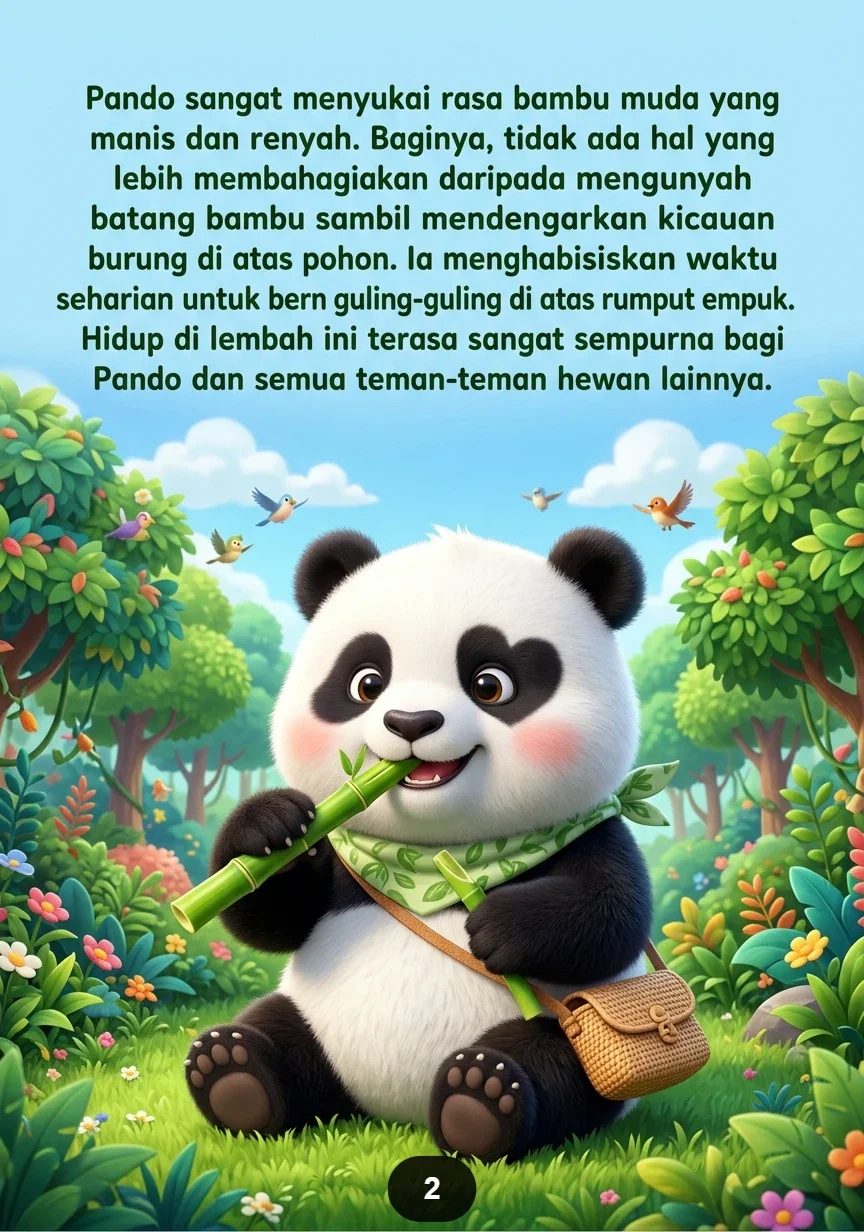 SI PANDA DAN BAMBU TERAKHIR Belajar Menjaga Alam Bersama preview 3