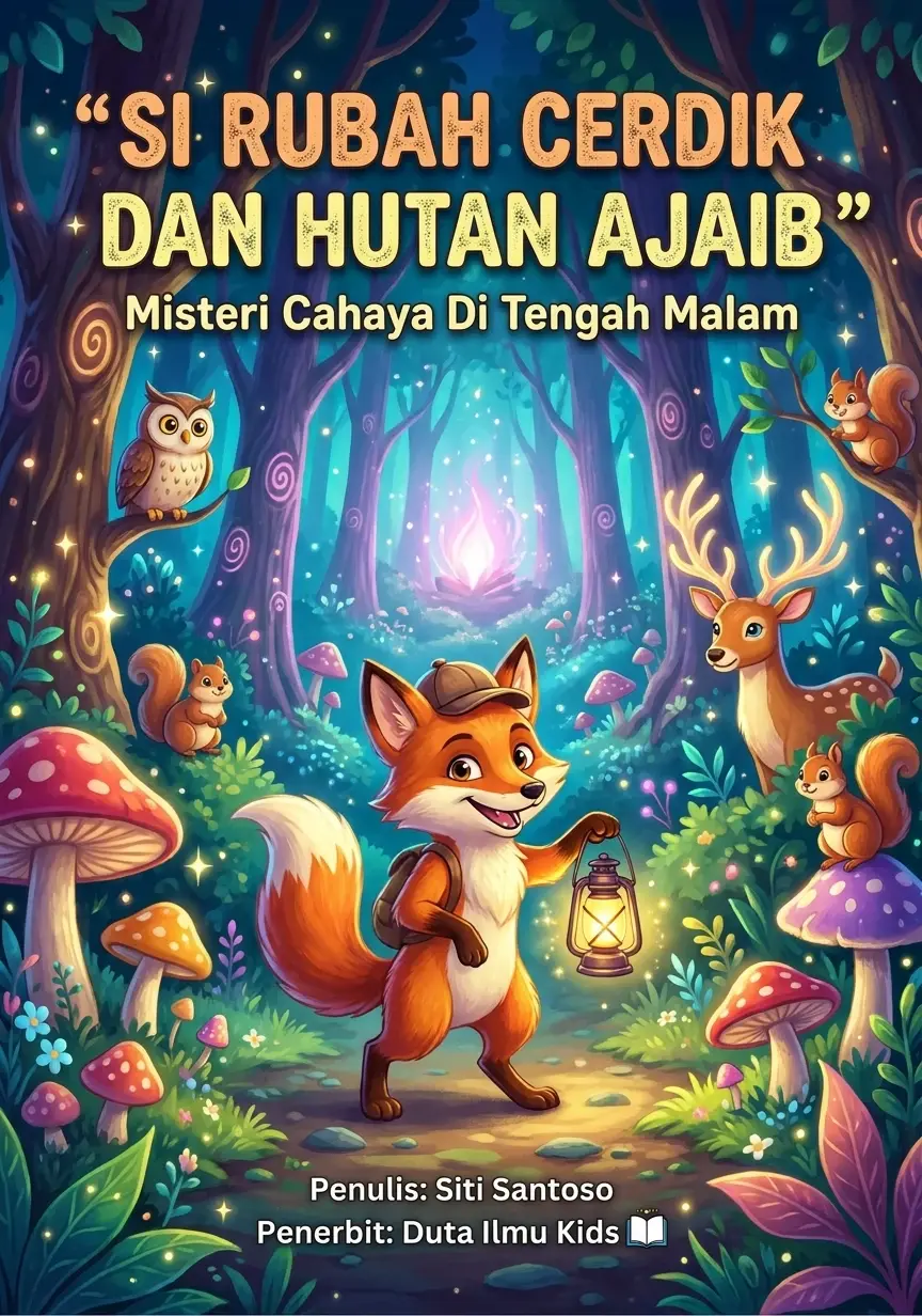 SI RUBAH CERDIK DAN HUTAN AJAIB Misteri Cahaya Di Tengah Malam