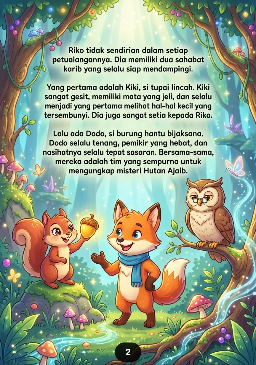 SI RUBAH CERDIK DAN HUTAN AJAIB Misteri Cahaya Di Tengah Malam preview 2