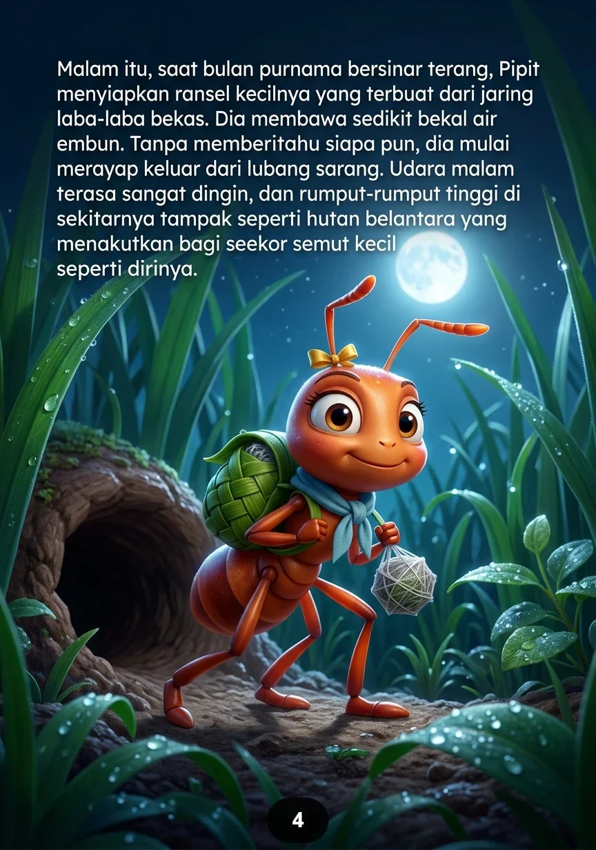 SI SEMUT DAN GUNUNG GULA Petualangan Kecil dengan Mimpi Besar preview 2