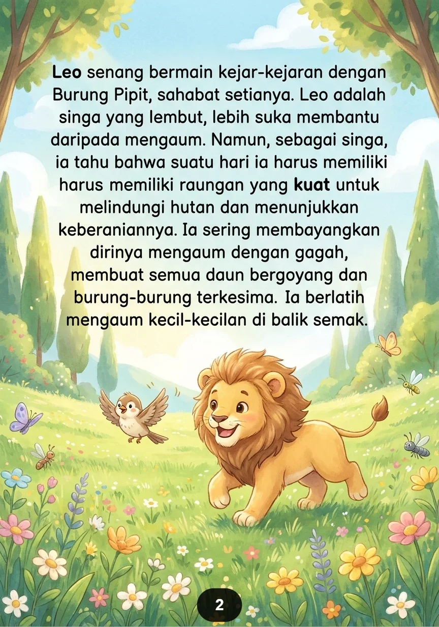 SINGA IMUT KEHILANGAN RAUNGANNYA Mencari Suara Di Hutan Ceria preview 2
