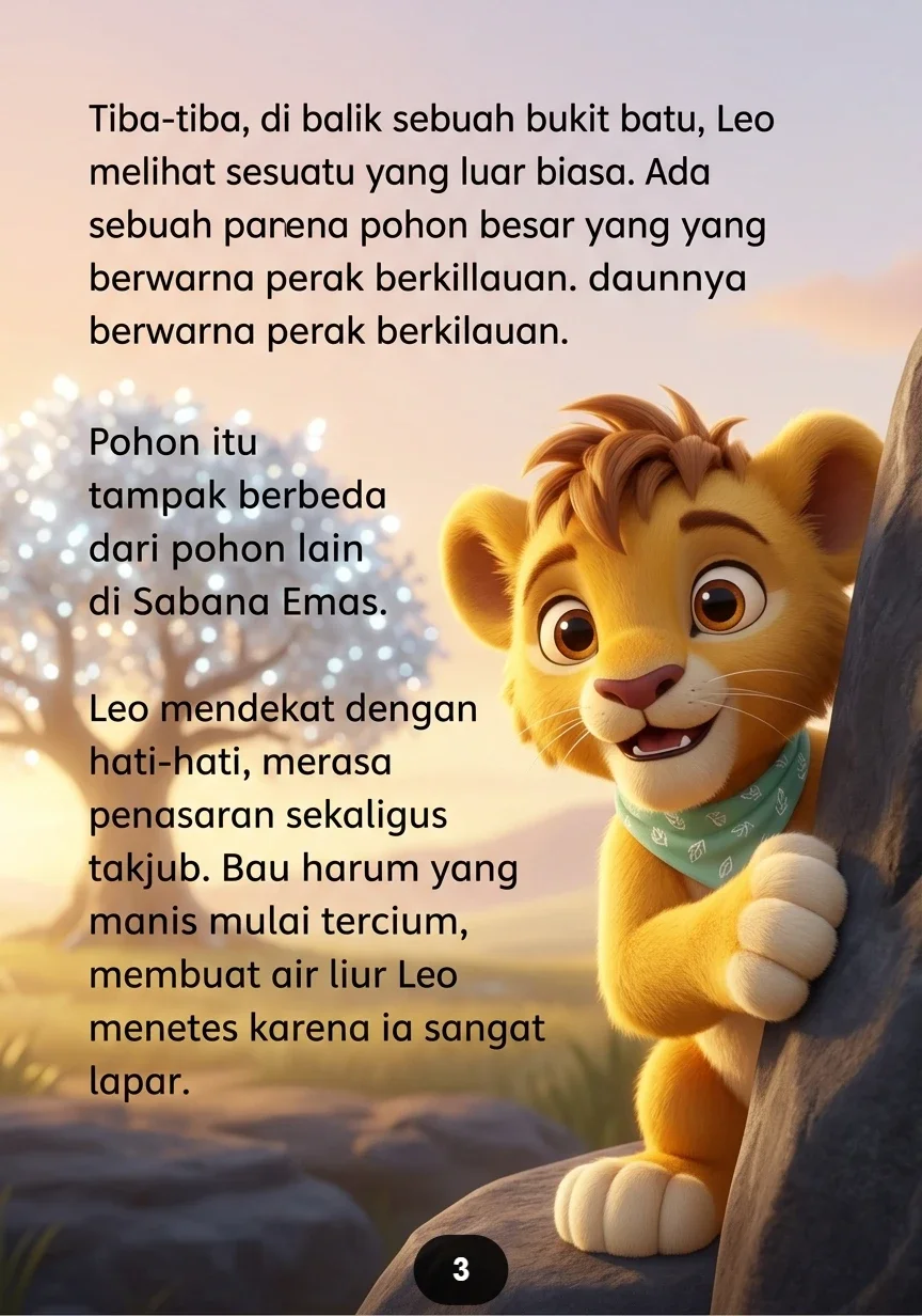 SINGA KECIL BERBAGI MAKANAN Perut Lapar Belajar Tentang Kebaikan preview 3