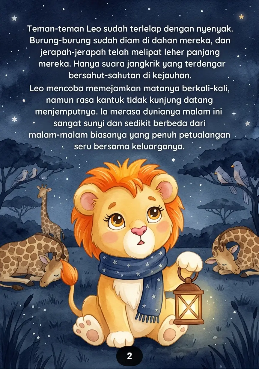 SINGA KECIL MENEMANI BULAN Malam Sunyi Menjadi Terasa Hangat preview 4